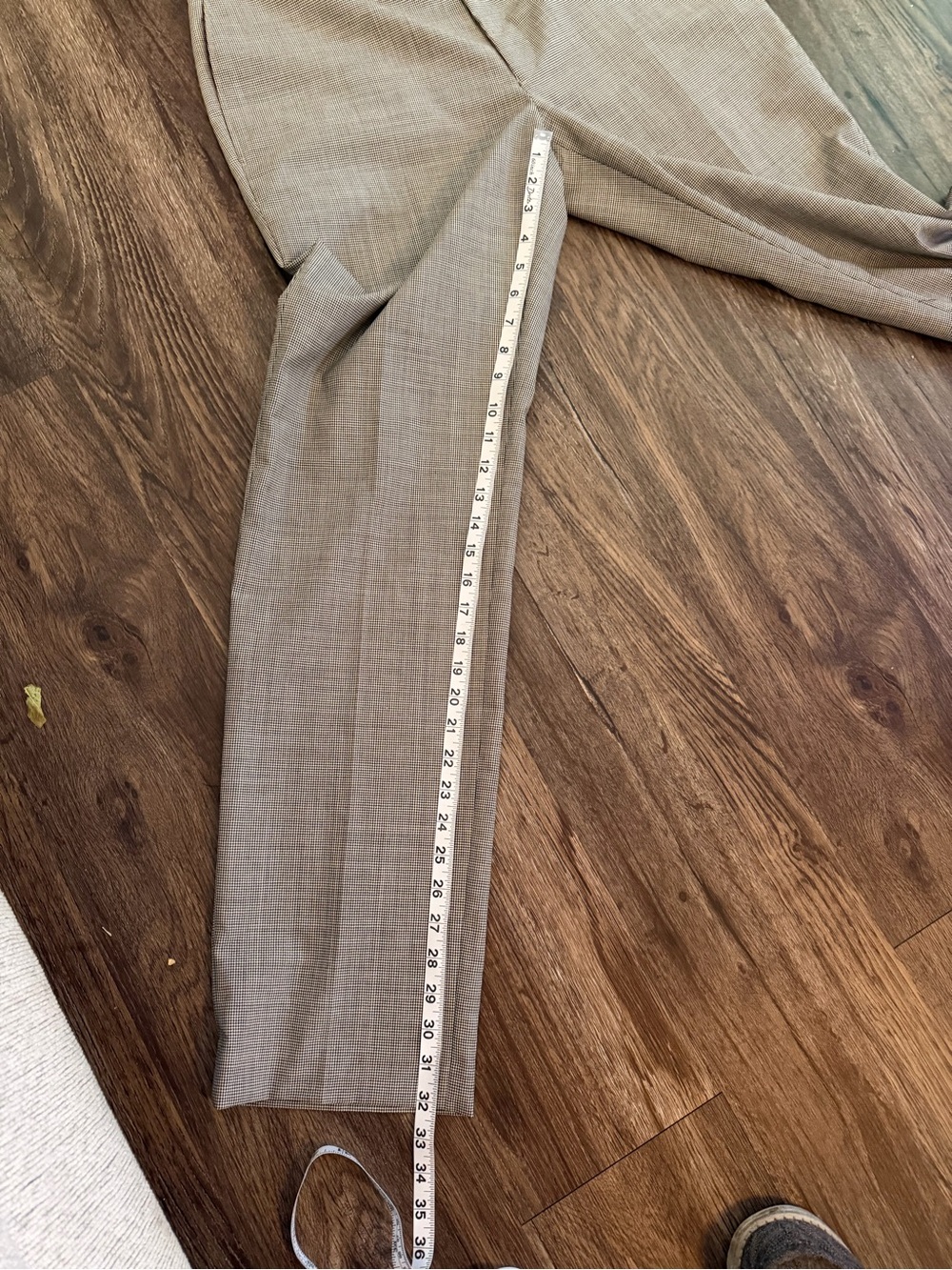 Ralph Lauren Neville Black White Micro Check Flat Front Dress Pants 34x32 NWT - Picture 10 of 13